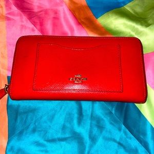 Red Coach wallet